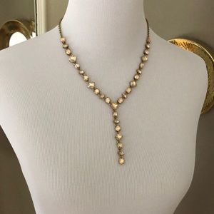 JCrew Factory yellow stone Y necklace NWT